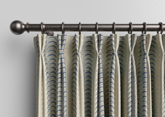Land & Shore Fintra Stripe, Blue Red - Made to Measure Curtains - Image 10